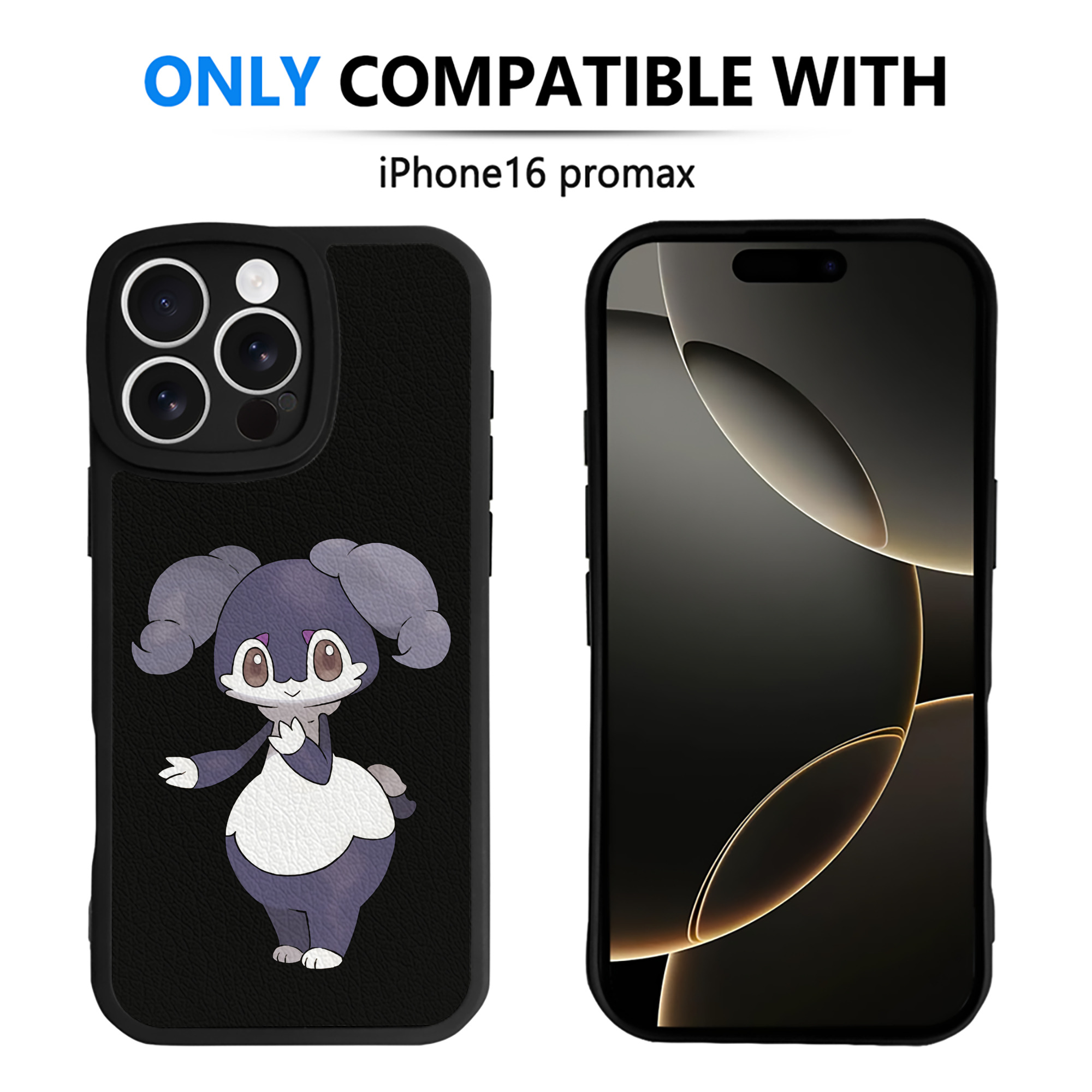 （画像用） ポケットモンスター Pokémon 【iPhone 16シリーズ対応】シリコンスマホケース（レザー調） 材質：シリコン